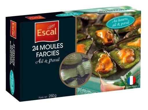  Moules farcies surgelées ESCAL code EAN 3261086527103 