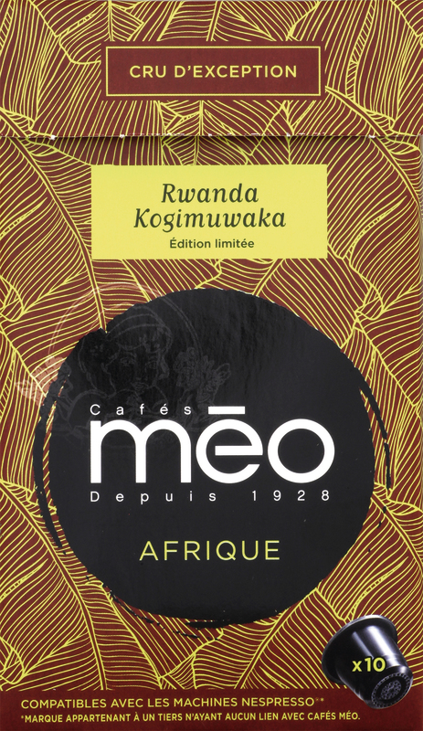 CAPSULES DE CAFÉ GRAND CRU AFRIQUE Méo
