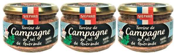 STEPHAN TERRINES DE CAMPAGNE AU SEL DE GUÉRANDE
STEPHAN code EAN 3261830216697 