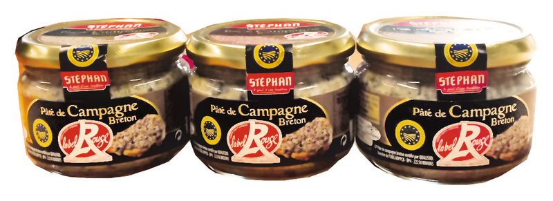 3 PÂTÉS DE CAMPAGNE LABEL ROUGE STEPHAN