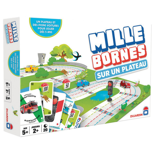 Mille Bornes sur un plateau