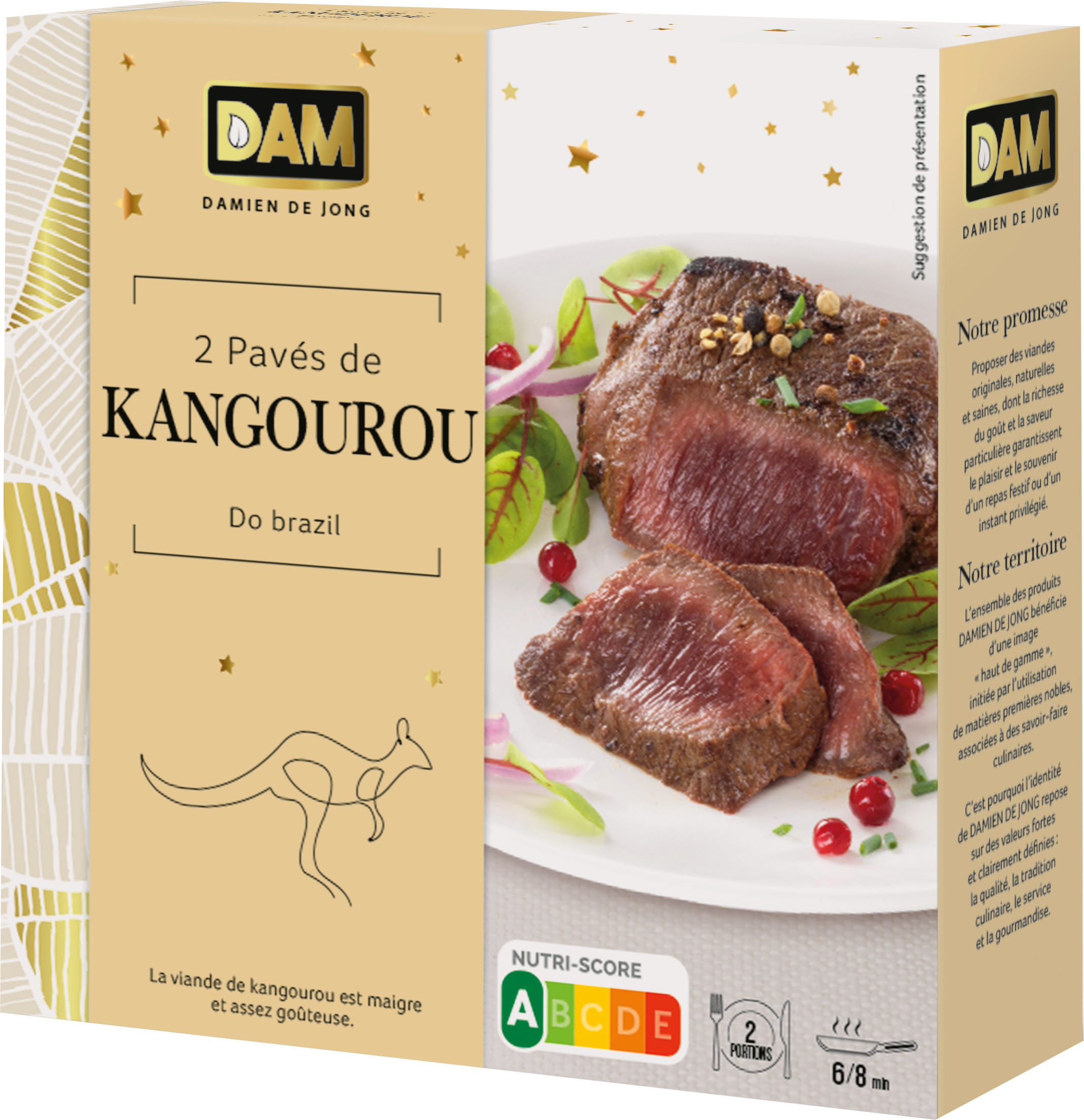 DAMIEN DE JONG PAVÉS DE KANGOUROU SAUCE DO BRAZIL code EAN 3262270001782 