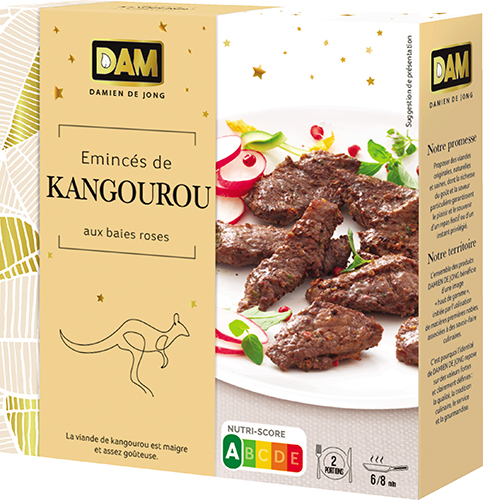 DAMIEN DE JONG ÉMINCÉS DE KANGOUROU AUX BAIES ROSES code EAN 3262270002444 