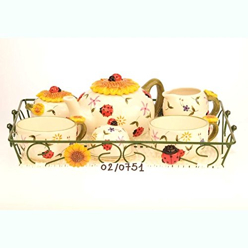 - set petit déjeuner 7 pièces faïence coccinelle *