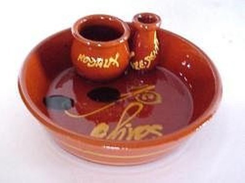 - coupelle ramequin à olives gm terre brune 16 cm*