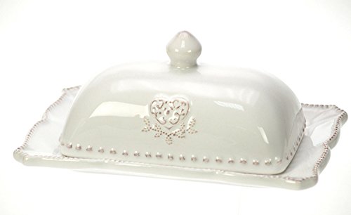 Revimport 02/2456 Beurrier Décor Coeur Céramiqu...