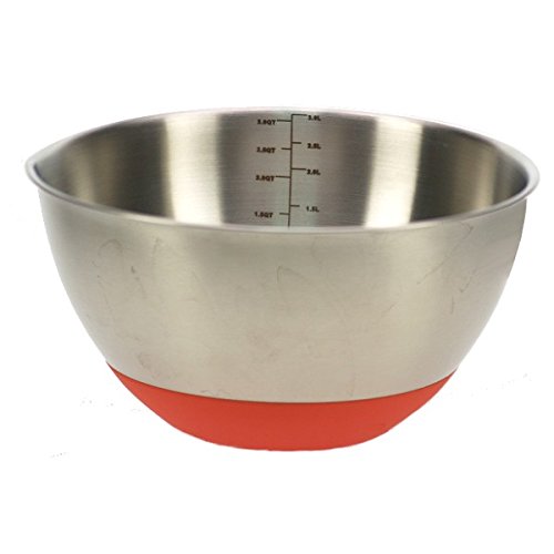 - bol mélangeur inox 3 l gradué base silicone *