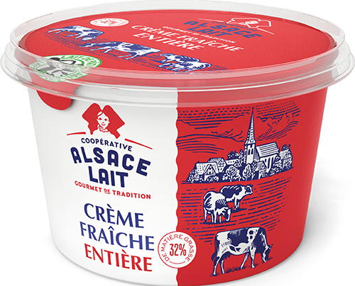 CRÈME FRAÎCHE ENTIÈRE
32% MAT.GR.