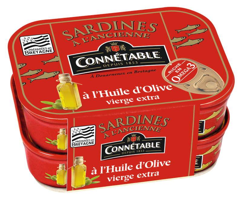SARDINES L'HUILE D'OLIVE VIERGE EXTRA Connetable