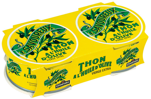 le-savoureux THON À L'HUILE D'OLIVE VIERGE EXTRA LE SAVOUREUX CONNÉTABLE code EAN 3263670234459 