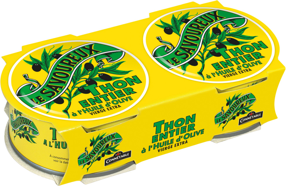  THON A L'HUILE D'OLIVE VIERGE EXTRA LE SAVOUREUX code EAN 3263670344929 