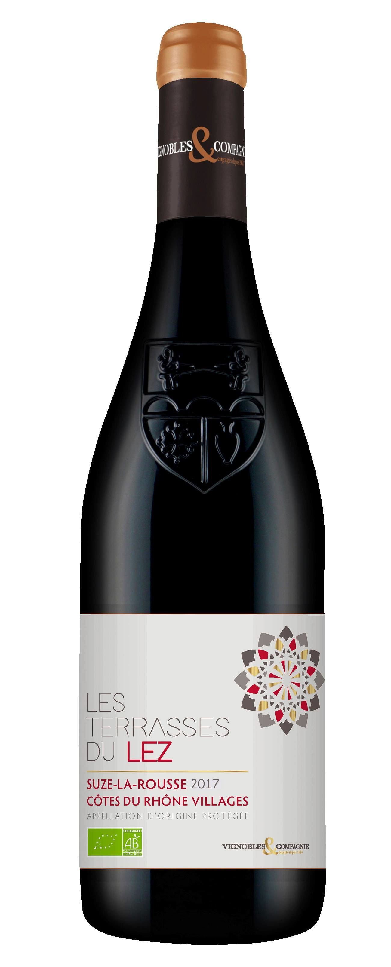 Côtes du Rhône Villages rouge Bio LES TERRASSES DU LEZ 3263810145126 (3263810145126)