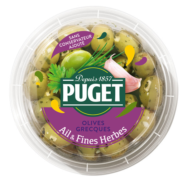 Olives vertes ail & fines herbes