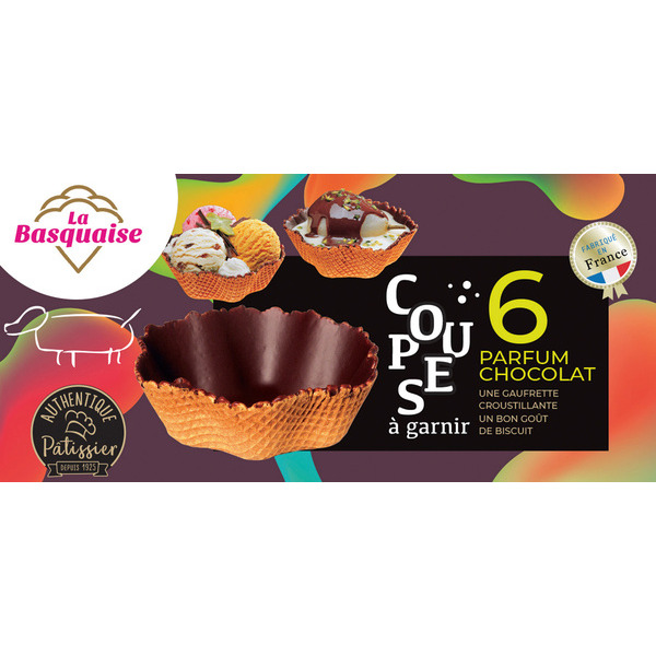 Coupes à garnir au chocolat 3265820910060 LA BASQUAISE Coupes à garnir au chocolat 3265820910060 LA BASQUAISE