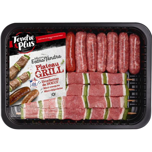  Plateau grill bœuf extra tendre TENDRE ET PLUS code EAN 3265980150788 