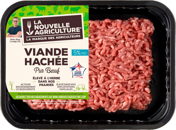  Viande Hachée Pur Bœuf La Nouvelle Agriculture code EAN 3265980153680 