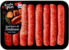  SAUCISSES DE TOULOUSE NATURE X8 “TENDRE & PLUS” code EAN 3265980780640 