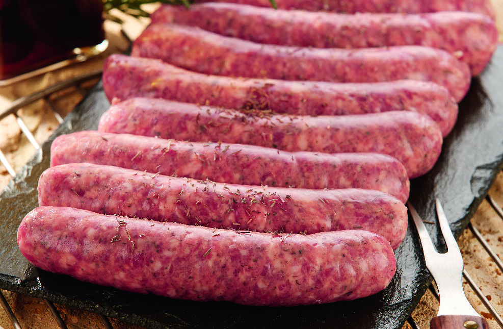 8 SAUCISSES DE TOULOUSE AUX HERBES code EAN 3266110800863 