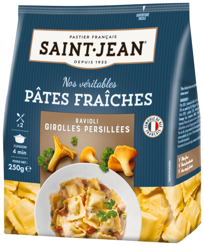 RAVIOLI GIROLLES PERSILLÉES SAINT JEAN