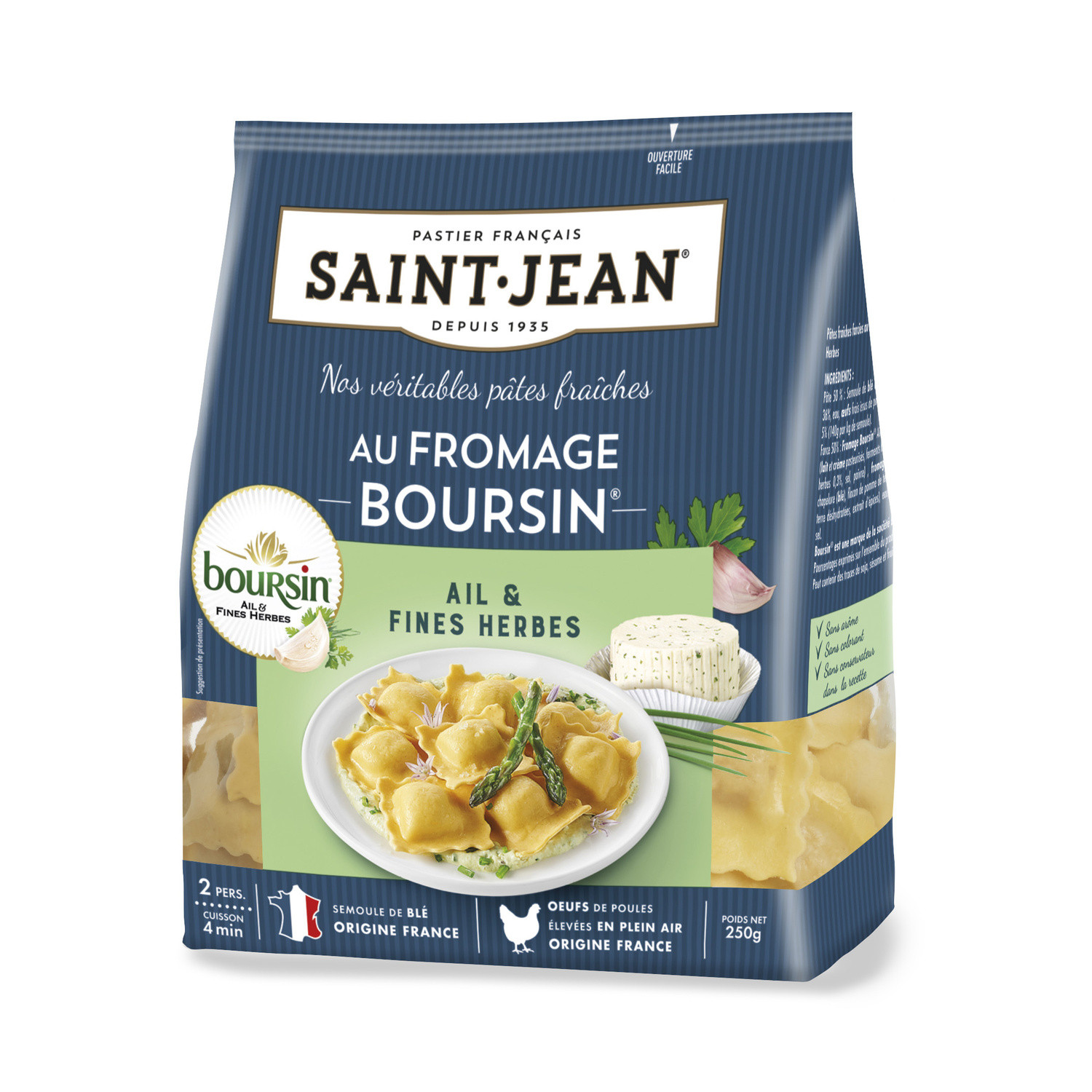 Pate fraiche fromage boursin SAINT JEAN