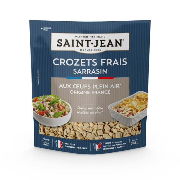 SAINT-JEAN CROZETS FRAIS AU SARRASIN 
 code EAN 3266140063931 