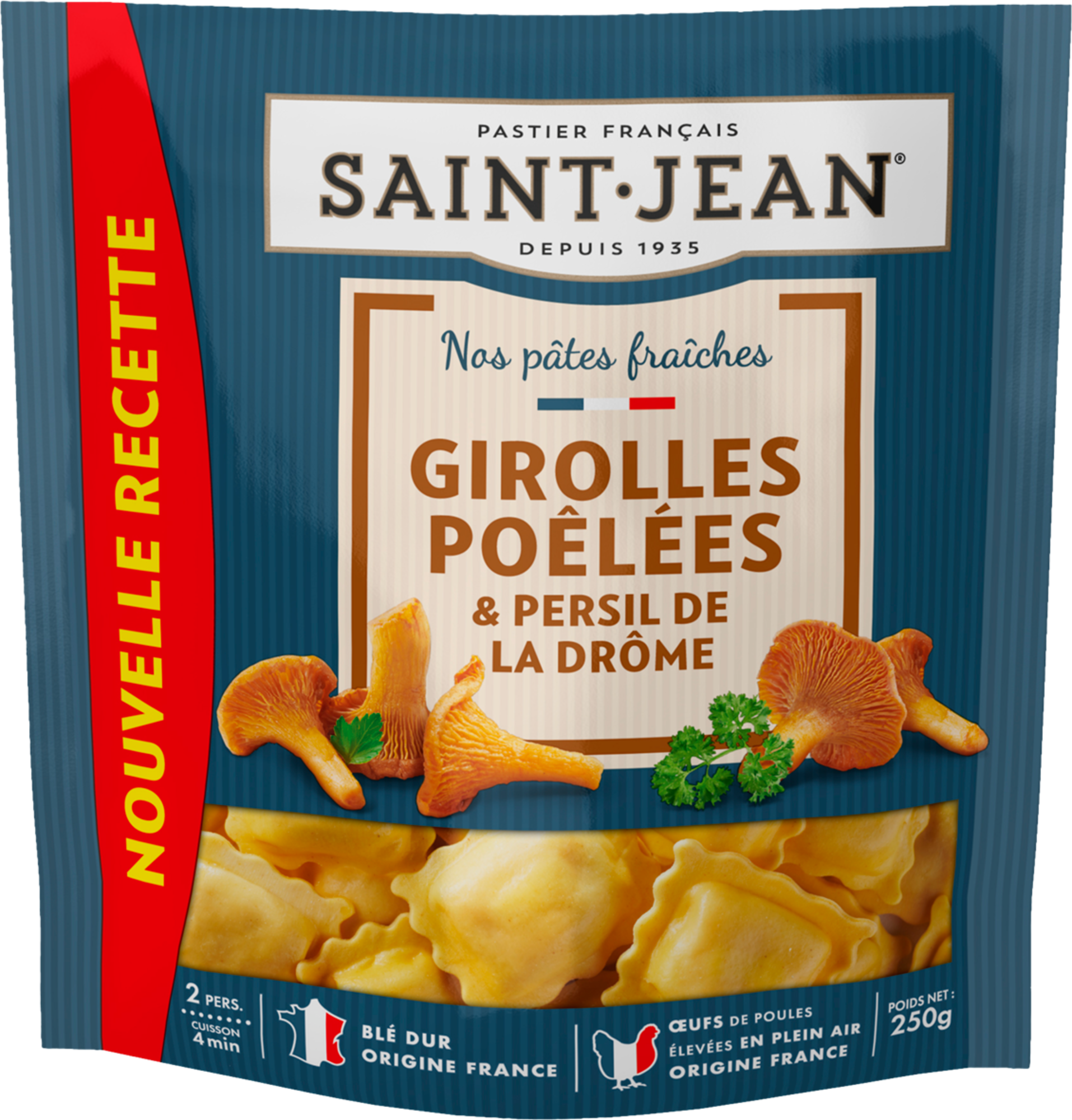 Pâtes fraîches aux Girolles poêlées & persil de...