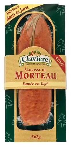  Saucisse de Morteau Fumée en Tuyé à cuire CLAVIERE code EAN 3266470090676 