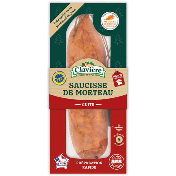 SAUCISSE DE MORTEAU IGP CUITE 
