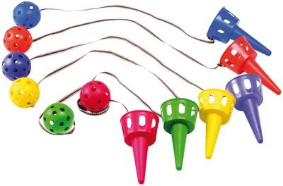 Bilboquets Géants Assortis - Lot De 6