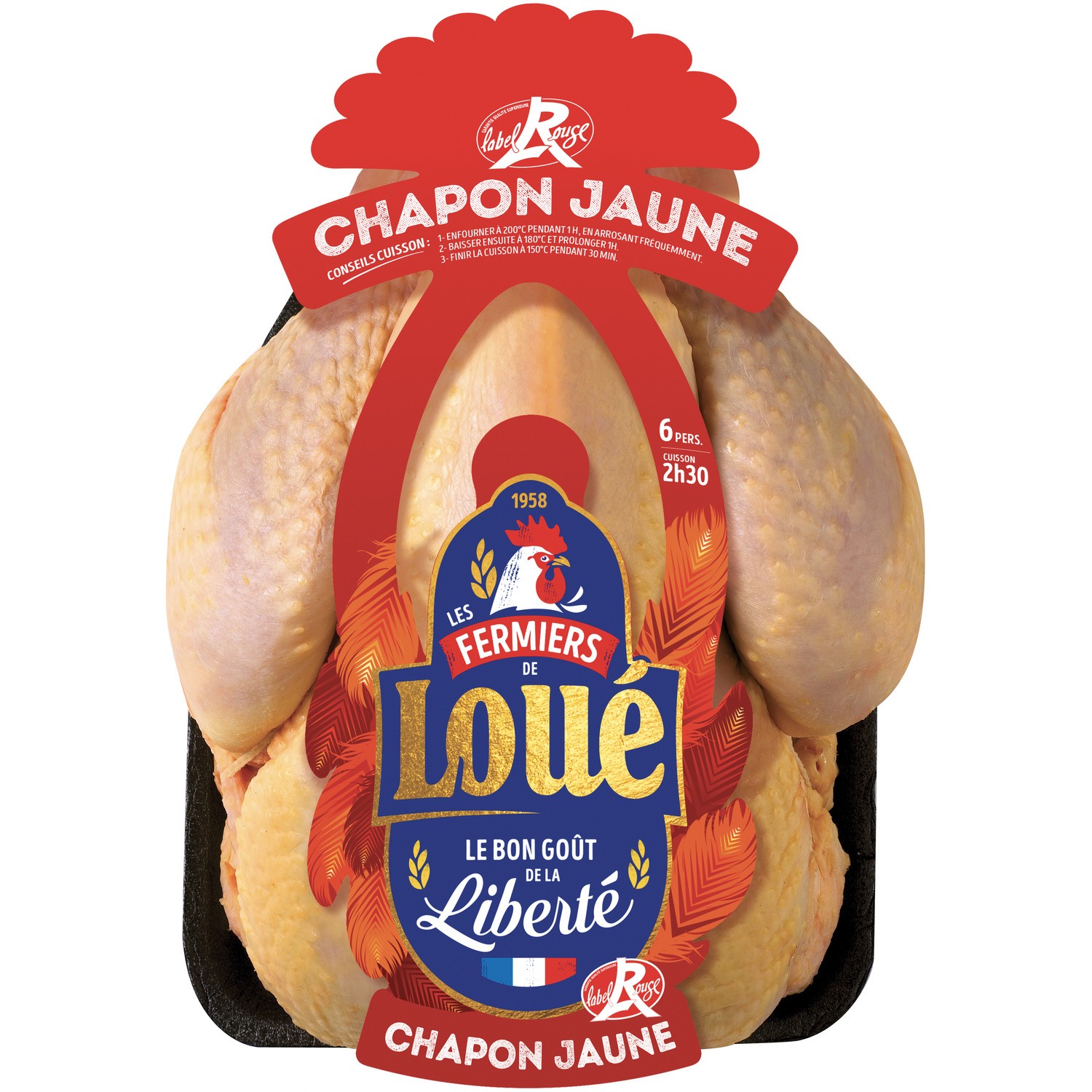 Chapon jaune PAC IGP Label Rouge FERMIERS DE LOUE 3266980004132 LOUE Chapon jaune PAC IGP Label Rouge FERMIERS DE LOUE 3266980004132 LOUE