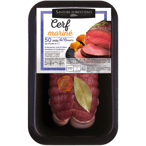 SAVEURS FORESTIÈRES RÔTI DE CERF MARINÉ  
 code EAN 3266980005023 