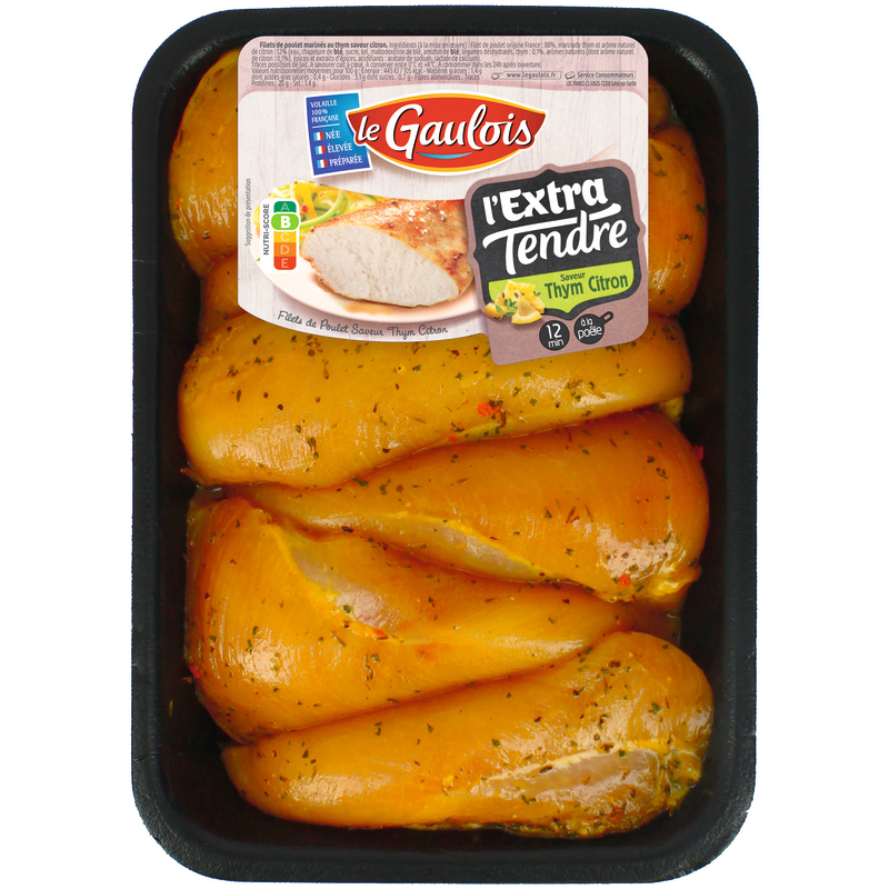 FILETS DE POULET EXTRA TENDRES X6 THYM CITRON L...