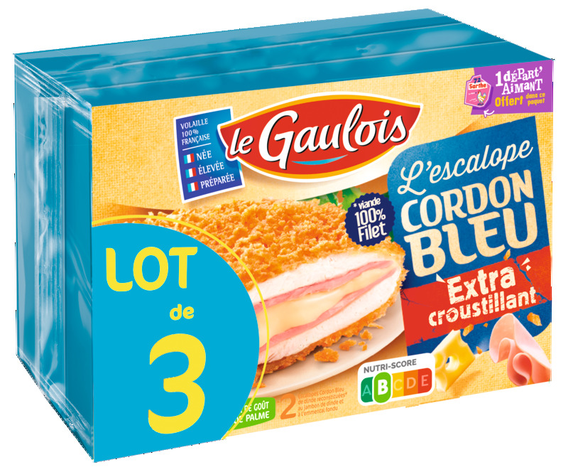ETUIS CORDON BLEU EXTRA CROUSTILLANT le gaulois