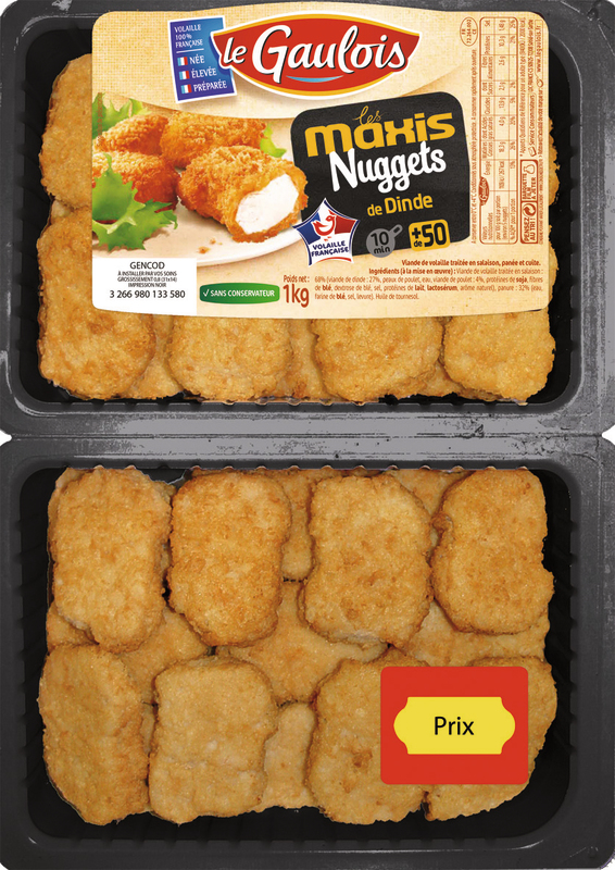 NUGGETS DE DINDE X 50 Le Gaulois