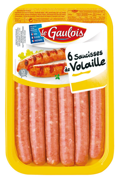 SAUCISSES OU MERGUEZ DE VOLAILLE LE GAULOIS