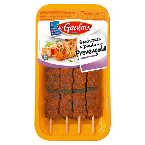 Brochettes de dinde