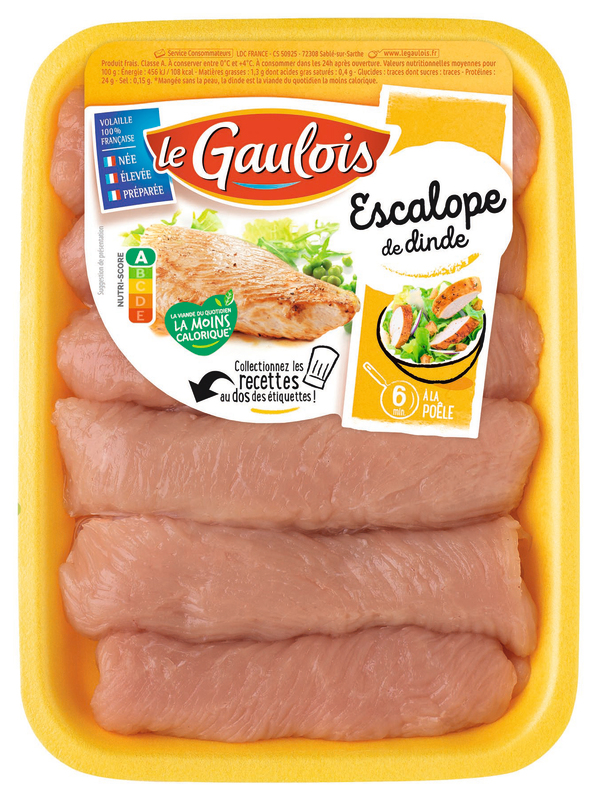 ESCALOPES DE DINDE X 6 Le Gaulois