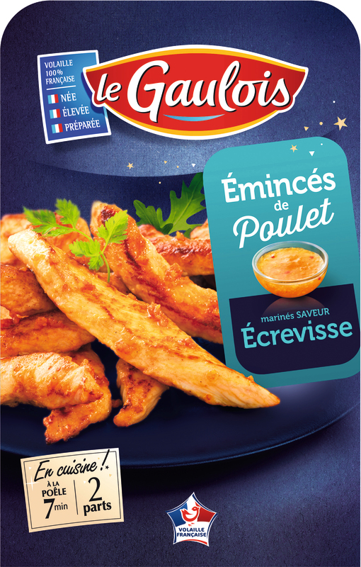 EMINCÉS DE POULET MARINÉS SAVEUR ÉCREVISSE Le G...