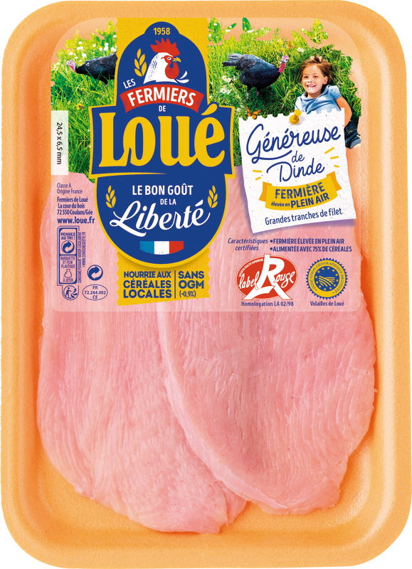 2 ESCALOPES FERMIÈRES DE DINDE loue