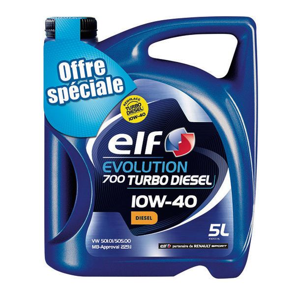 elf SUR LA GAMME DES LUBRIFIANTS 5L "OFFRE SPECIALE" 10WH40/5WH40/5W30 ESSENCE OU DIESEL code EAN 3267025017452 