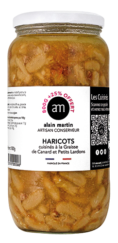 HARICOTS CUISINÉS À LA GRAISSE DE CANARD ET AUX...