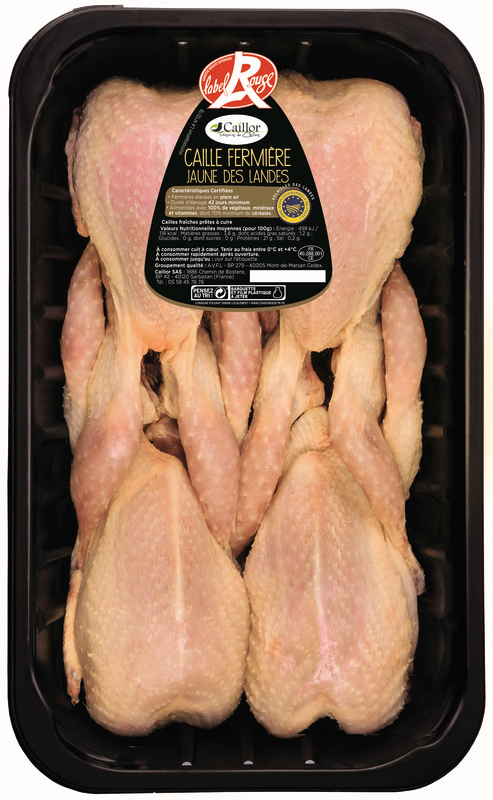 trésor de caille 4 CAILLES FERMIÈRES LABEL ROUGE trésor de caille code EAN 3267910000156 