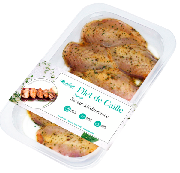 TRÉSOR DE CAILLE FILETS DE CAILLE SAVEUR MÉDITÉRANNÉENNE
TRÉSOR DE CAILLE code EAN 3267910002143 
