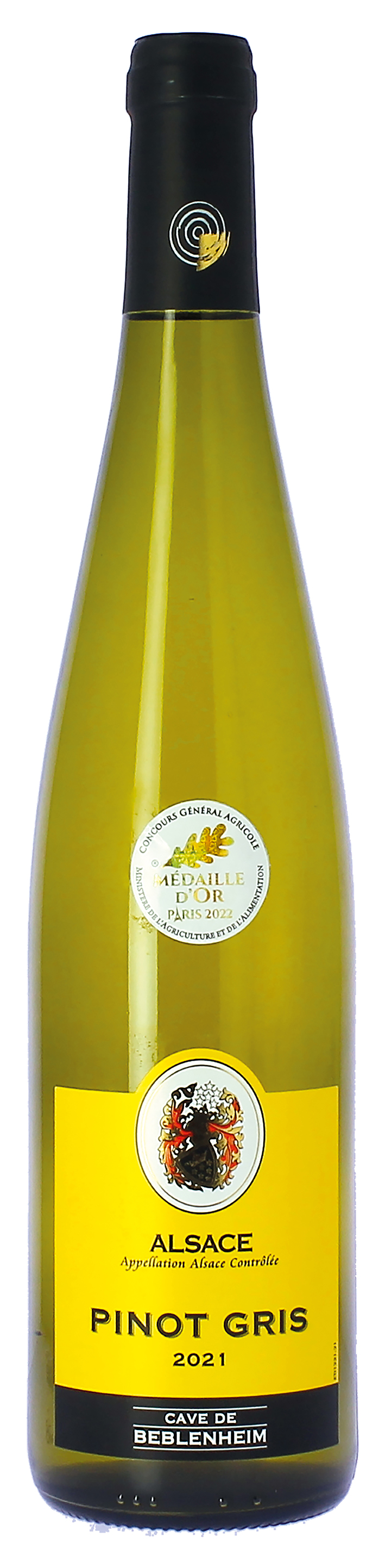 CAVE DE BEBLENHEIM AOC PINOT GRIS BLANC DEMI-SEC code EAN 3267980005723 