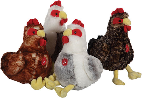  PELUCHES POULE OU COQ SONORES code EAN 3268060544194 