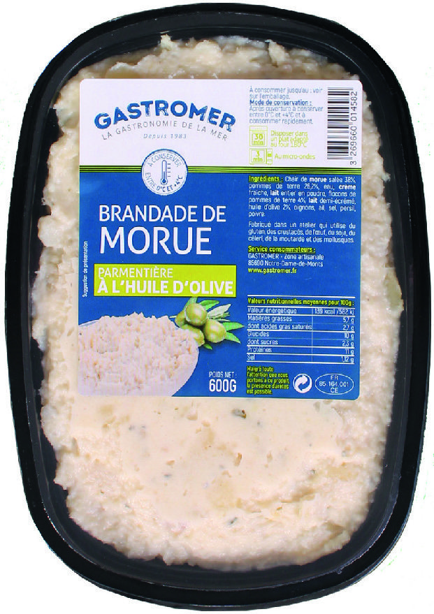 BRANDADE DE MORUE PARMENTIÈRE À L’HUILE D’OLIVE “GASTROMER” 3269660016319 (3269660016319)