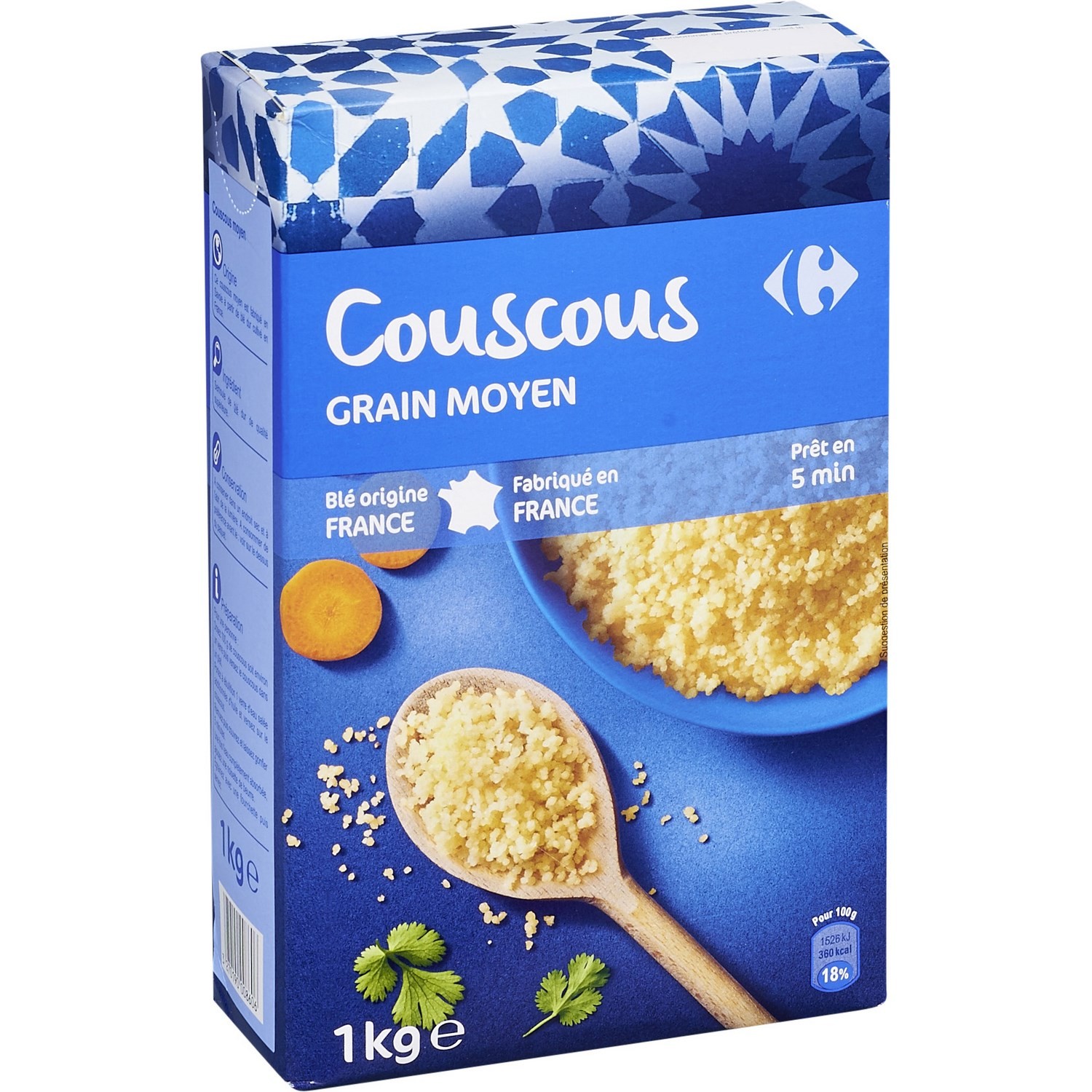 Couscous grain moyen CARREFOUR