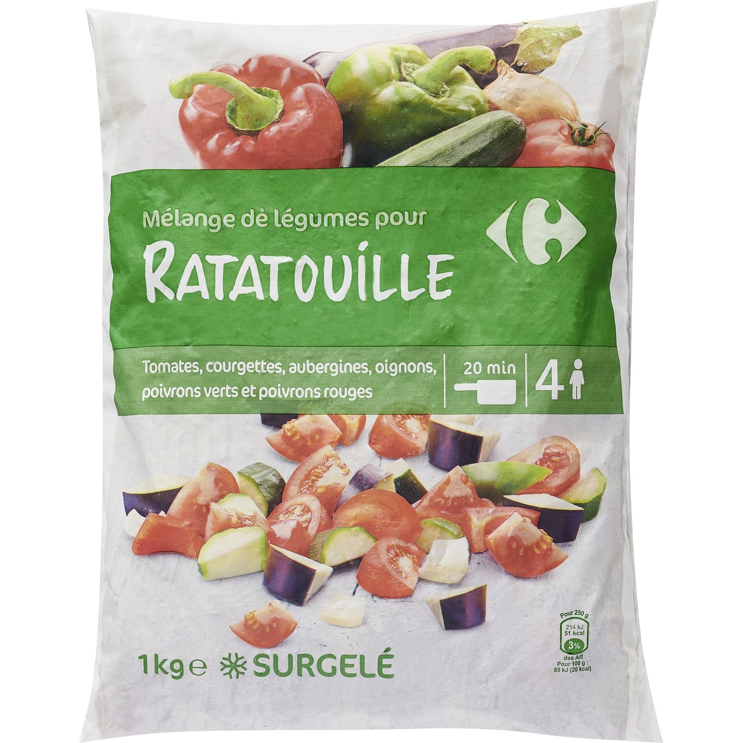 Légumes cuisinés ratatouille CARREFOUR