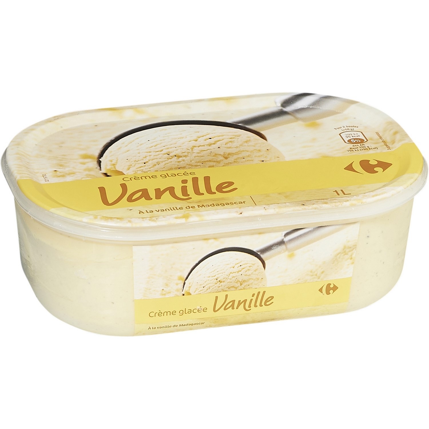 Glace vanille Carrefour