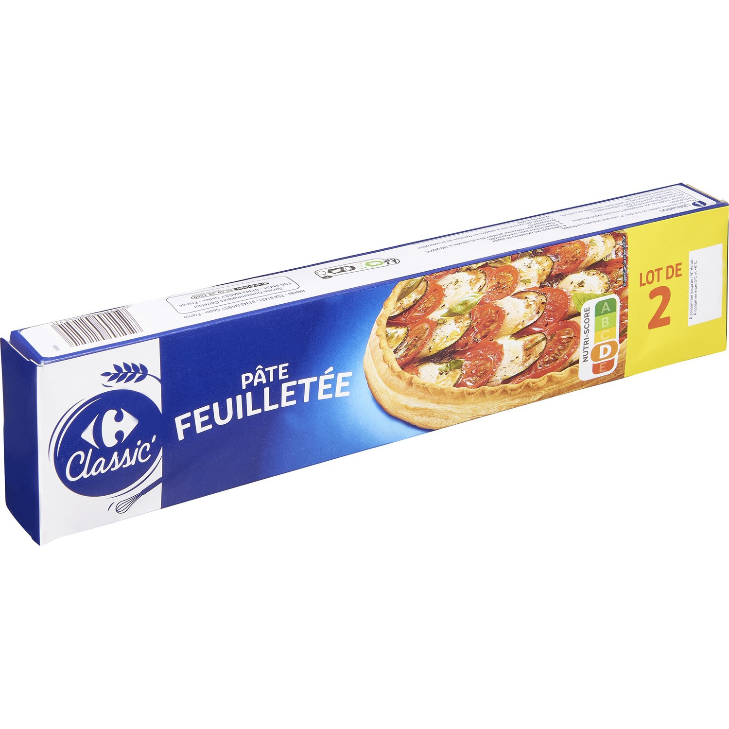 Pâte feuilletée CARREFOUR CLASSIC' 3270190022510 CRF CLASSIC Pâte feuilletée CARREFOUR CLASSIC' 3270190022510 CRF CLASSIC